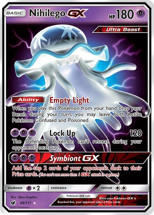 Nihilego GX [Lock Up] Card Front