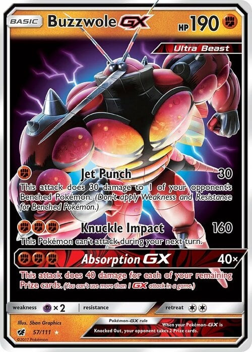 Buzzwole GX Card Front