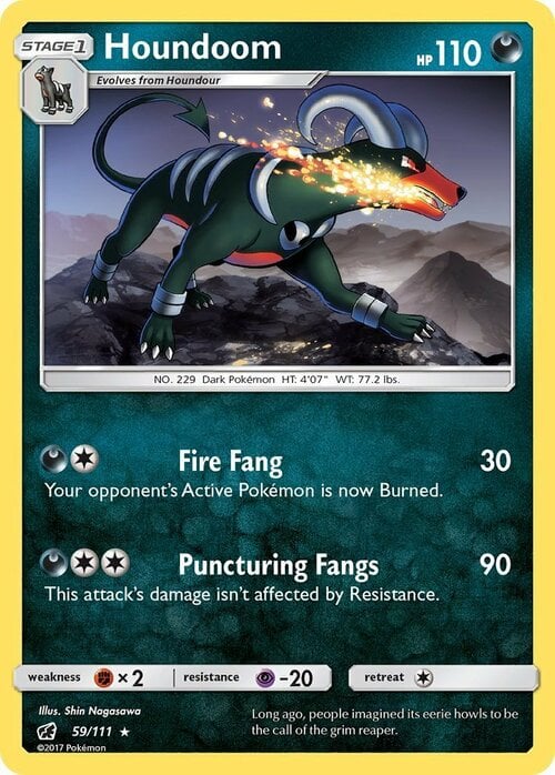 Houndoom Card Front