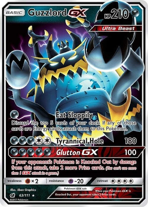 Guzzlord GX [Eat Sloppily | Tyrannical Hole] Card Front