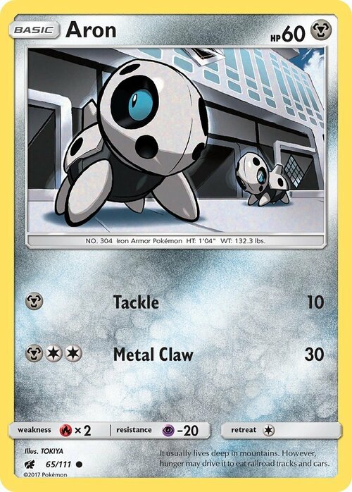 Aron [Tackle | Metal Claw] Card Front