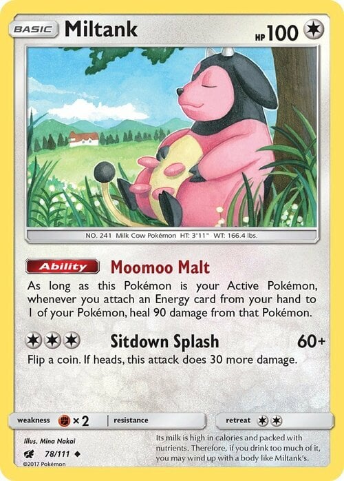 Miltank [Moomoo Malt | Sitdown Splash] Card Front