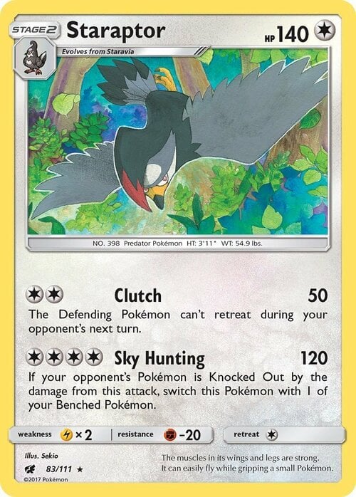 Staraptor [Clutch | Sky Hunting] Card Front