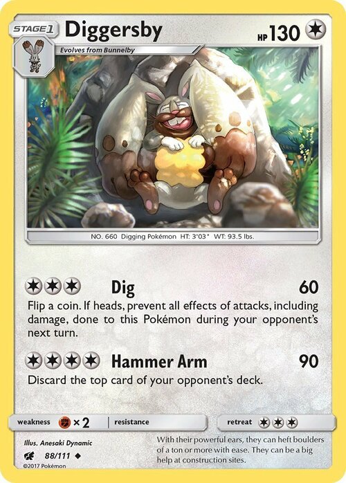 Diggersby [Dig | Hammer Arm] Card Front