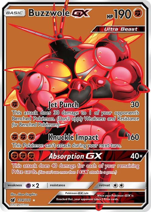 Buzzwole GX Card Front