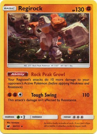 Regirock Card Front