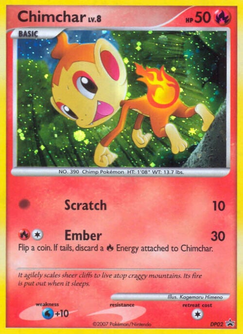 Chimchar LV.8 Card Front