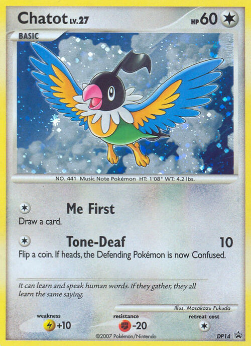 Chatot Lv.27 Card Front