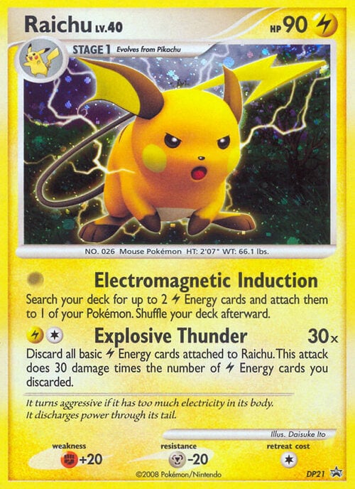 Raichu LV.40 Card Front