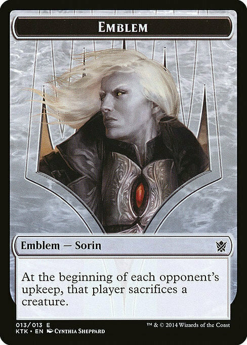 Sorin, Solemn Visitor Emblem Card Front