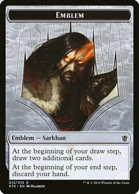 Sarkhan, the Dragonspeaker Emblem Card Front
