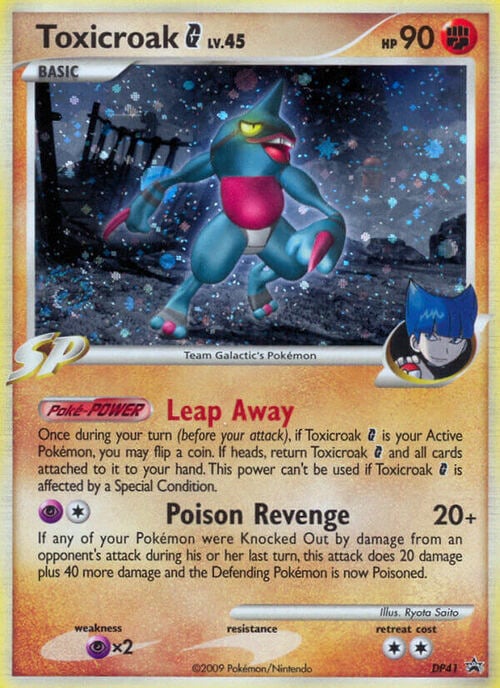 Toxicroak Pokémon G Card Front