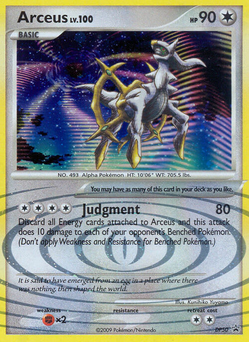 Arceus Lv.100 Card Front