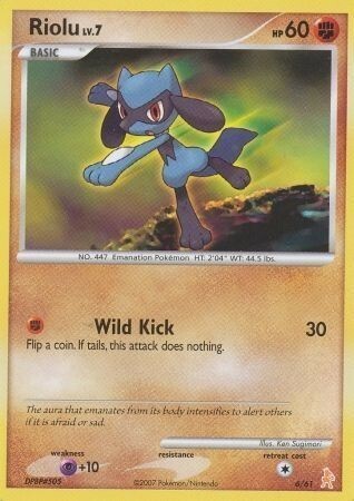 Riolu Lv.7 [Wild Kick] Card Front