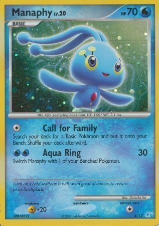 Manaphy Lv.20 [Call for Family | Aqua Ring] Card Front