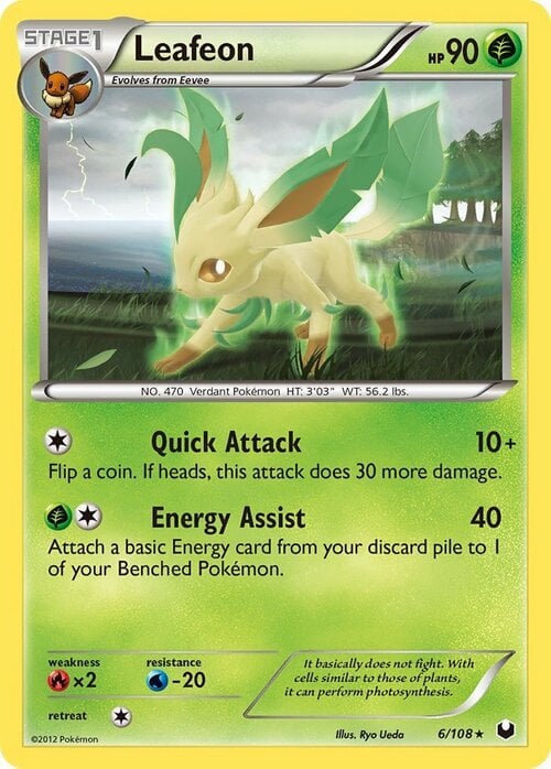 Leafeon [Quick Attack | Energy Assist] Frente