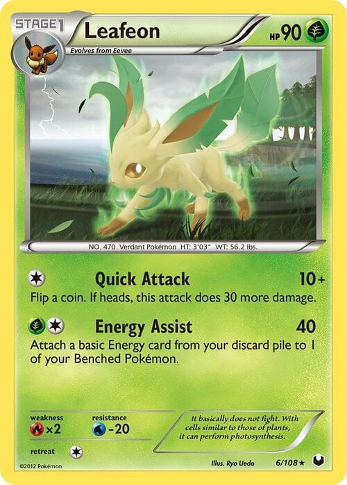 Leafeon Card Front