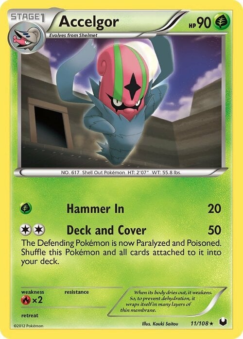 Accelgor [Hammer In | Deck and Cover] Card Front
