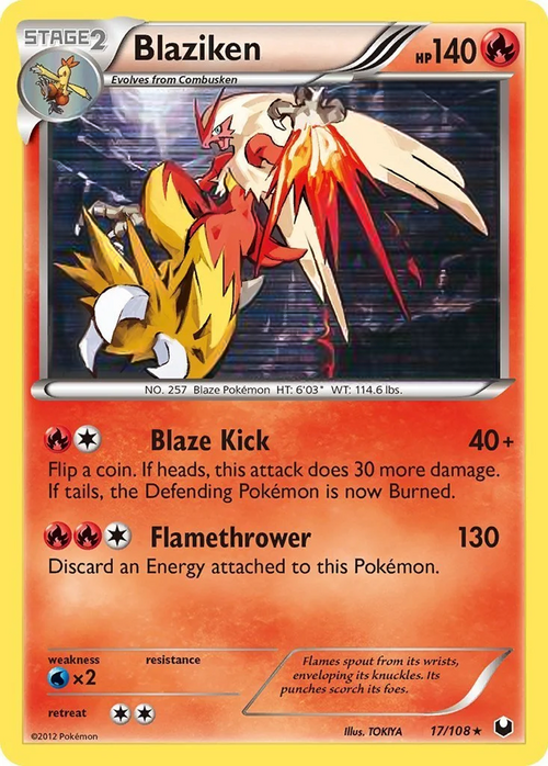 Blaziken Card Front