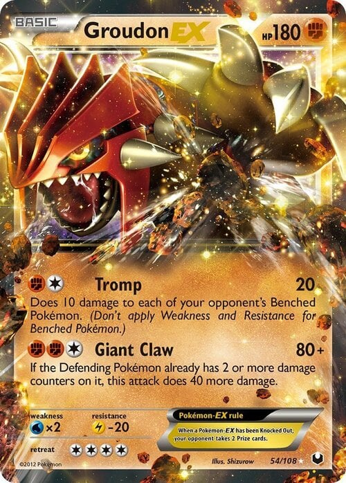 Groudon EX Card Front