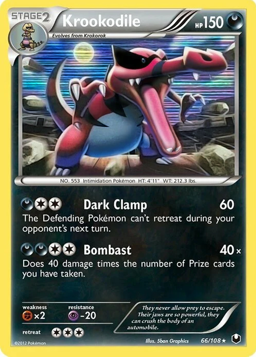 krookodile pokemon card value Dark Explorers | Pokémon Colorless Tantrum (180) This Pokémon is now Confused Krookodile 109/185 - SWSH04 Vivid
