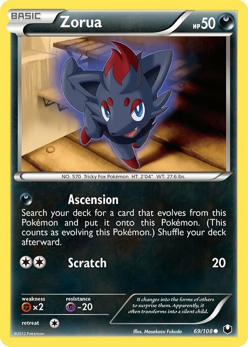 Zorua [Ascension | Scratch] Card Front