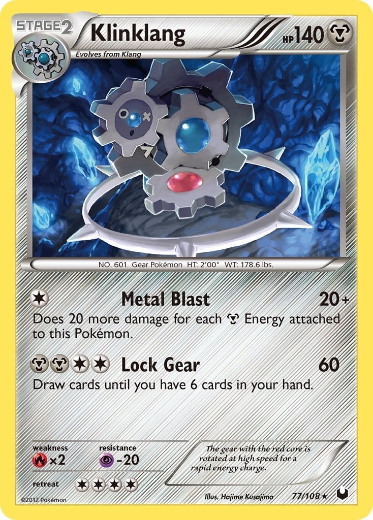 klink pokemon card value - Black & White Pokmon 74/114 102/172 / Common Card Type / HP / Stage Klinklang Dark Explorers | Pokmon