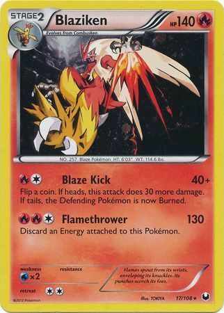 Blaziken Card Front