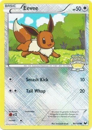 Eevee [Smash Kick | Tail Whap] Card Front