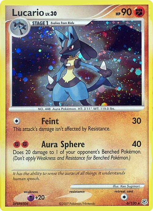 Lucario Lv.30 Card Front