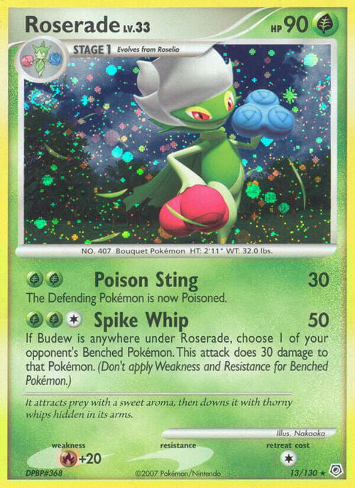 Roserade Lv.33 Card Front