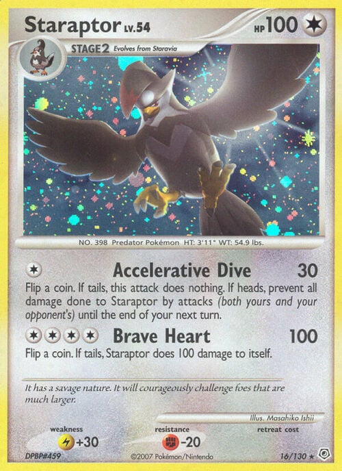 Staraptor Lv.54 Card Front