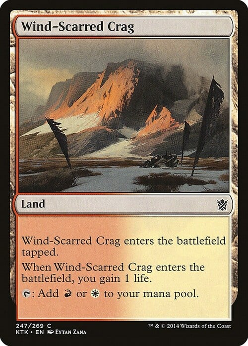 Wind-Scarred Crag Card Front