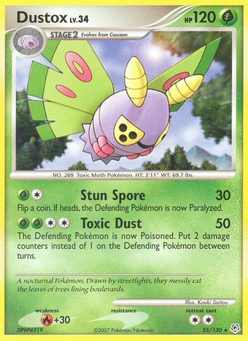 Dustox Lv.34 Card Front
