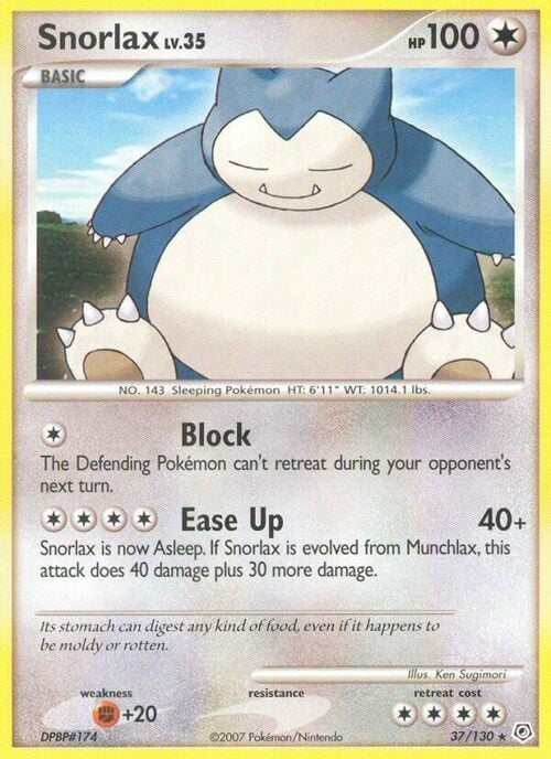 Snorlax Lv.35 Card Front