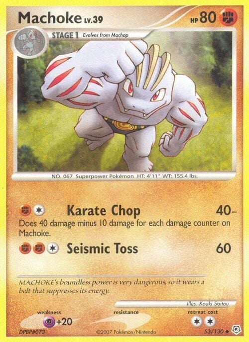 Machoke Lv.39 Card Front