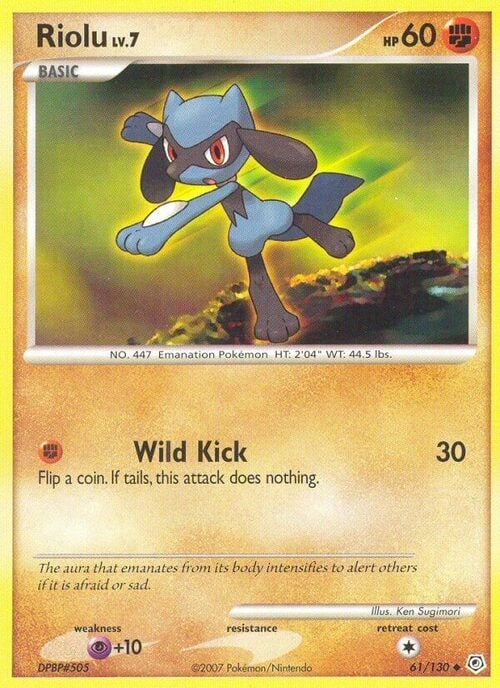 Riolu Lv.7 Card Front