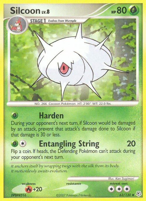 Silcoon Lv.8 Card Front