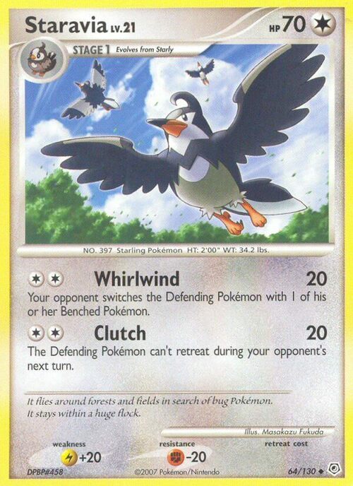 Staravia Lv.21 Card Front