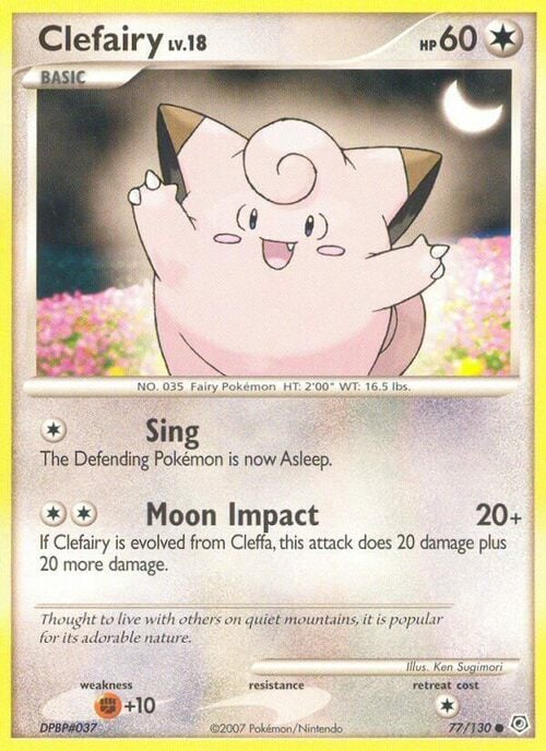 Clefairy Lv.18 Card Front