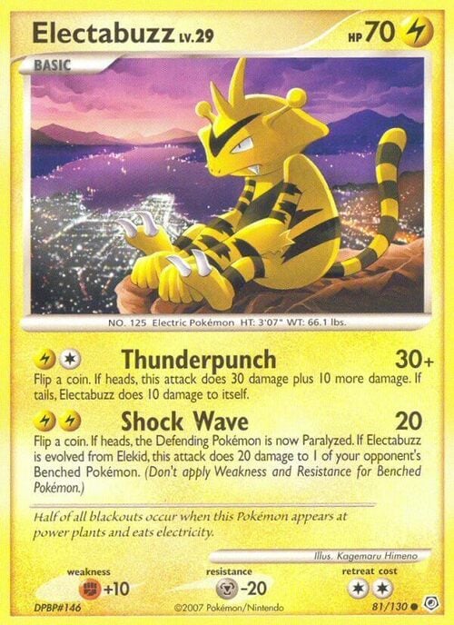 Electabuzz Lv.29 Card Front