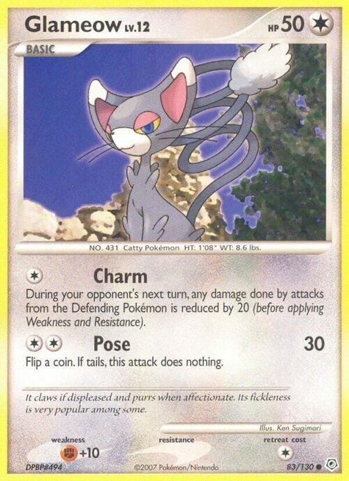 Glameow Lv.12 Card Front