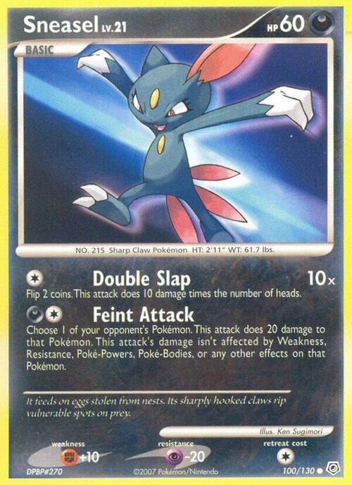 Sneasel Lv.21 Card Front