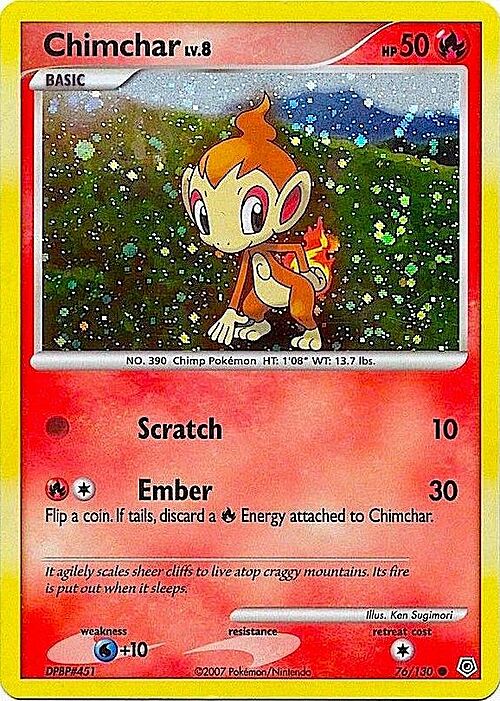 Chimchar Card Front