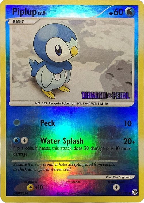 Piplup Lv.9 Card Front