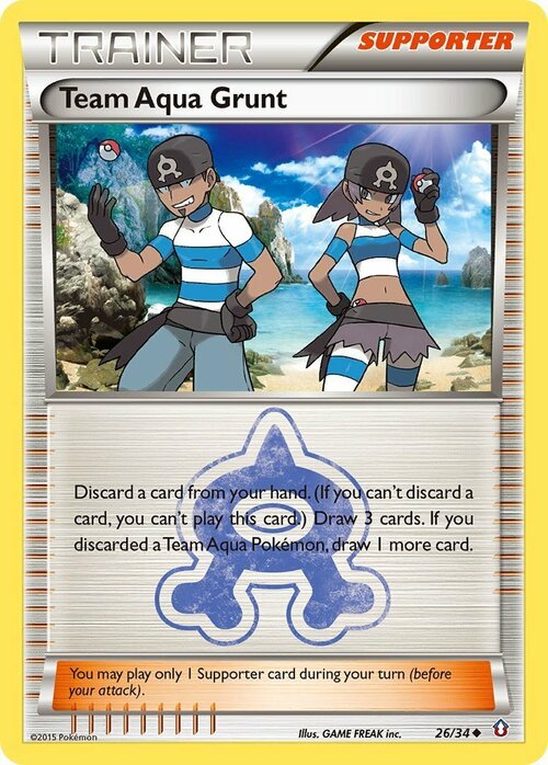 Team Aqua Grunt Card Front