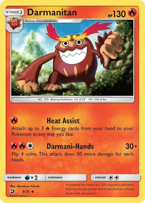 Darmanitan [Heat Assist | Darmani-Hands] Card Front