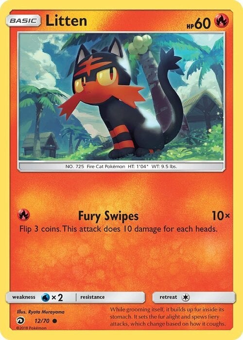 Litten [Fury Swipes] Card Front