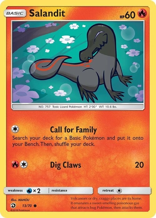 Salandit [Call for Family | Dig Claws] Frente