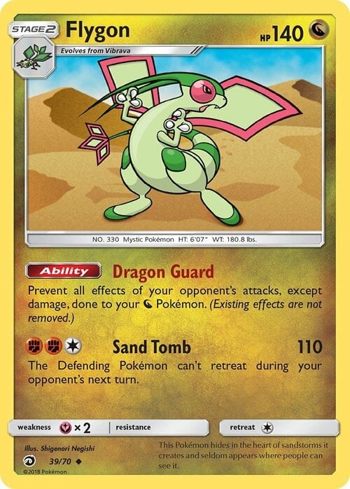 Flygon [Dragon Guard | Sand Tomb] Card Front